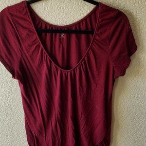 Scoop Neck Maternity/Nursing Top